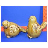 Pair of Ceramic Birds
