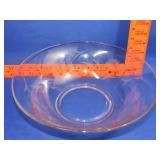 Floral Etched Bowl - 12'