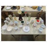 Table Lot w/ Mugs & Glassware