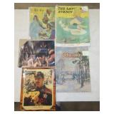 Vintage Paper Goods & Nascar Clock Lot