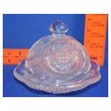 LE Smith Glass Butter Dish