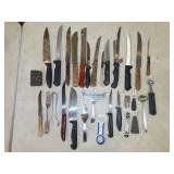 Lot of Kitchen Knives