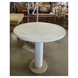 Round White Bar Table