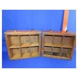 Pair of Fruit Box Drawer Displays - 12x10