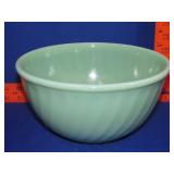 Fire King Jadeite Swirl Mixing Bowl - 9"