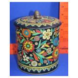 Decorated Metal Tin