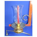 Brass Candle Holder & Snuffer