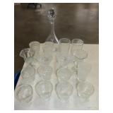 Lot of Clear Glassware
