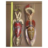 2 African Style Masks