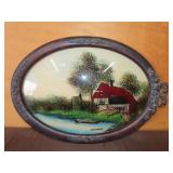 Reverse Painted The Old Homestead