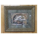 Framed Floral Print - 24x21