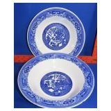 2 Blue Willow Bowls