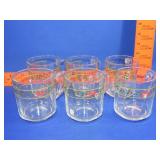 Set of 6 Anchor Hocking Holly Mugs
