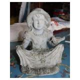 Composite Girl Yard Art 10 Tall