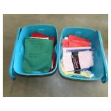 Tubs w/ Lids - Table Covers - Cloth & Plastic