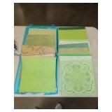 Lot of Crafting Paper w/ Storage Box