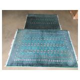 2 Handwoven Geniune 100% Wool Rugs