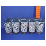 10 Currier & Ives Old Grist Mill Tumblers