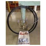 Hanging Metal Light Fixture - 24"