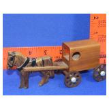 Wood Horse & Carrage