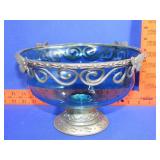 Decorative Pedestal Center Bowl - 10"