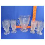 9pc Iris & Herringbone Water Set