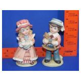 Pair of Homco Figurines