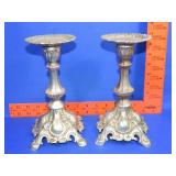 Pair of Metal Candle Stands