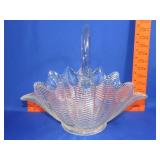 Glass Applied Handle Basket