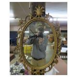 Ornate Gold Frame Mirror - 28"x18"
