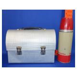 Vintage Aluminum Lunch Box w/ Thermos