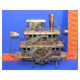Metal Art Music Box Steam Boat