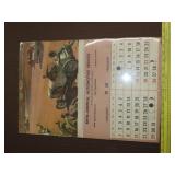 1950 Fifth Central Automotive Calendar - Unused