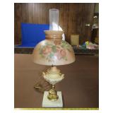 Marble Base Handpainted Table Lamp - 20"