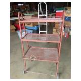 Rolling Metal Plant Stand