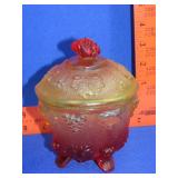 Red Amberina Candy Dish