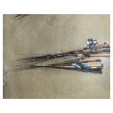 Lot of Fishing Rods