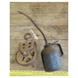 Oil Can & Well Pulley