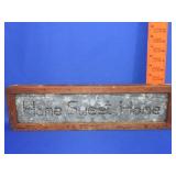 Punch Tin Home Sweet Home Sign - 16x5