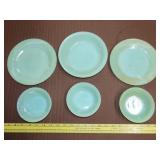 6 Pieces of Fire King Jadeite