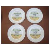 4 Plastic John Deere Plates - 8"
