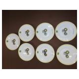 7 John Deere Salad Plates - 9"