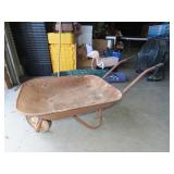 Wheel Barrow Yard Art