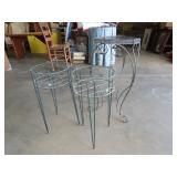 3 Metal Plant Stands