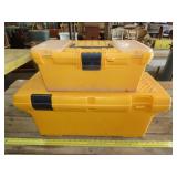 2 Plastic Tool Boxes