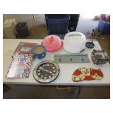 Table Lot w/ Decor & Household