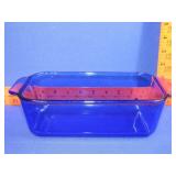 Blue Pyrex Loaf Pan