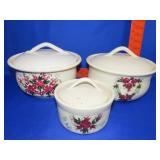 3pc Storage Crock Set