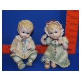 Pair of Lefton Baby Figurines