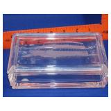 Tiffany Ship Etched Glass Box